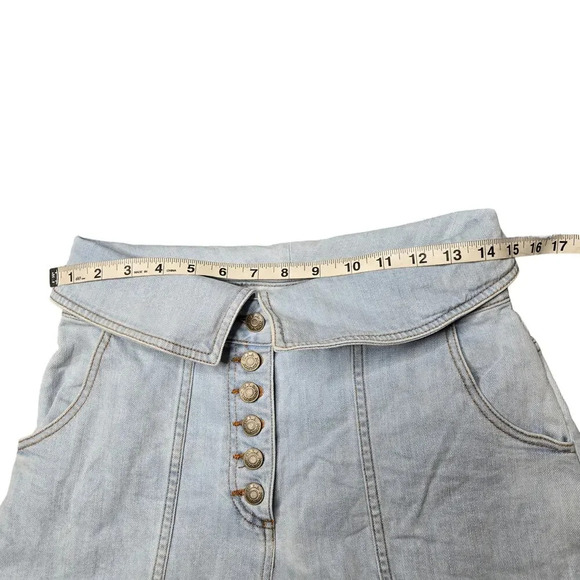 Ulla Johnson Kase Button-Front Foldover Shorts - Picture 6 of 10